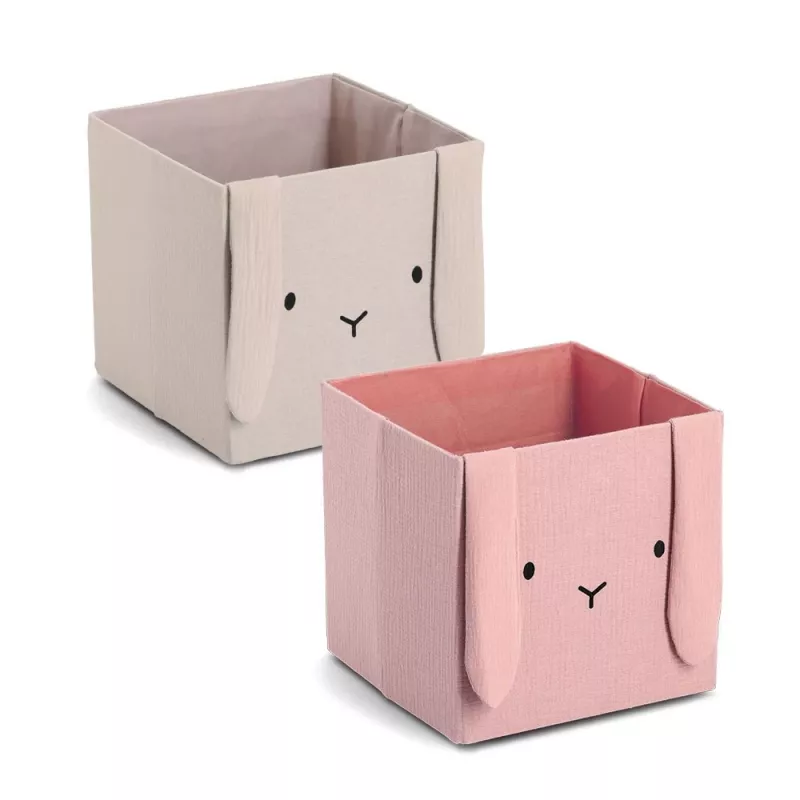 Zeller Rabbit Úložný box béžový 28 x 28 x 28 cm (14492)