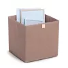 Zeller Mocca Kocková úložná krabica 32 x 32 x 32 cm s vekom a rukoväťou 14541