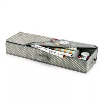 Zeller Organizér na baliaci papier sivá/biela 90 x 30 x 12 cm (14665)
