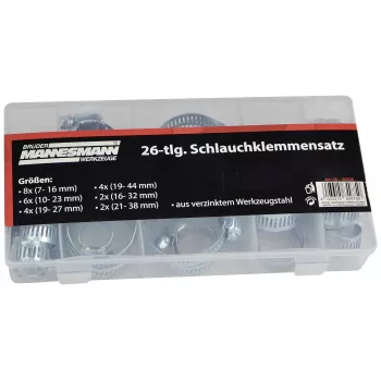 Brüder Mannesmann M60026 Sada hadicových svoriek, 7-44 mm