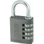 ABUS 48806 Masívna mosadzná visiaca zámka s kaleným oceľovým ramenom, na kľúč, 30 mm ABVS48806