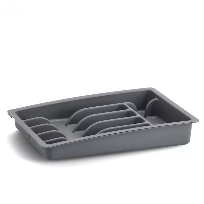 Zeller 24887 Zásobník na príbory, plast, sivý