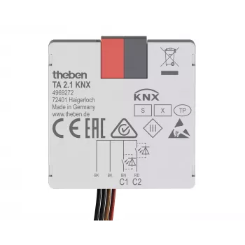 Theben KNX tlačidlové rozhranie binárny vstup 2-kanál TA 2.1 KNX (4969272)