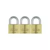 ABUS 82 Series mosadzná sada visiacich zámkov, rovnako uzamykateľná, 45 mm telo, 3-balík 11825 8
