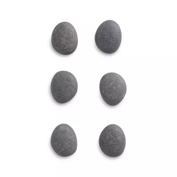 Zeller 6 kamenných magnetov sivé 2,1 x 1,8 x 1,0 cm (11219)