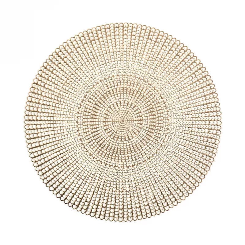 Zeller 6-dielna zlatá podložka s výrezmi | 45 x 30 cm | PVC 27003