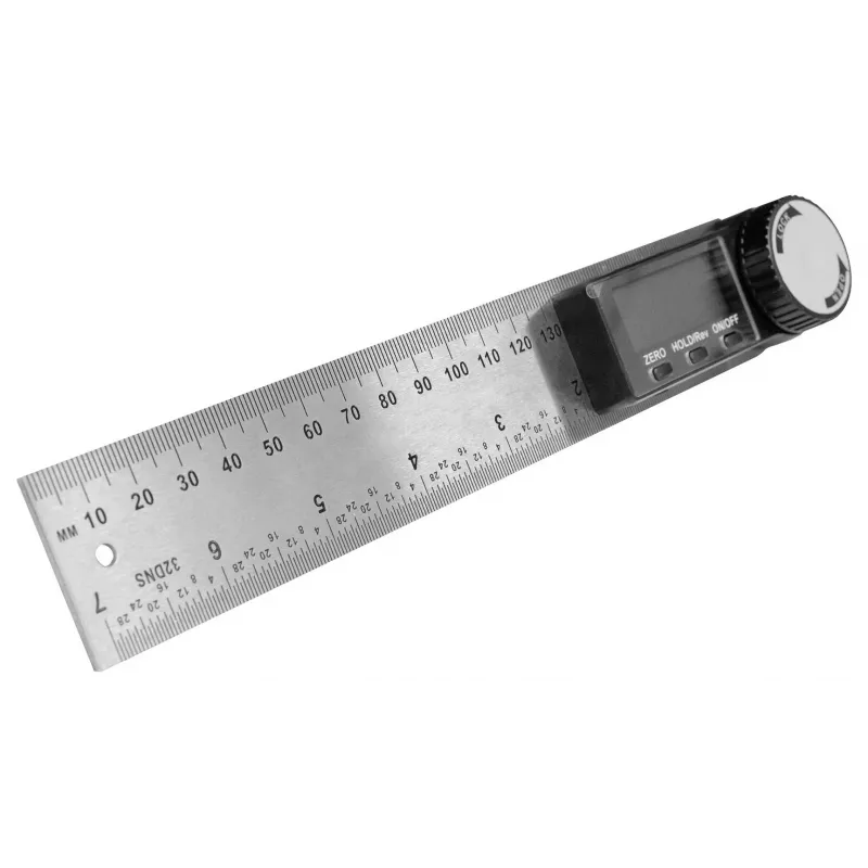 Brüder Mannesmann M81220 digitálny uhlomer 200 x 200 mm 360°