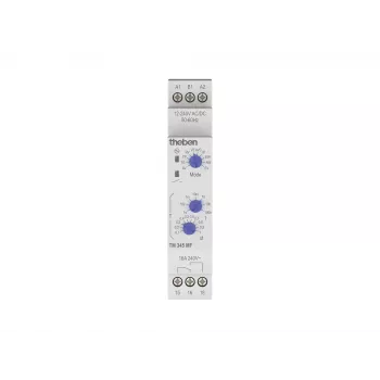 Theben TM 345 MF elektronické časové relé, 10 prevádzkových režimov, 12-240 V AC/DC, 16 A, DIN lišta 3450733