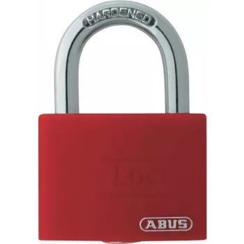 ABUS T65AL/40 hliníkový visací zámok s kaleným strmeňom, červený ABVS50011