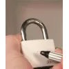 ABUS myLock T65AL/40 modrá hliníková visiaca zámka s tvrdeným oceľovým strmeňom 802829