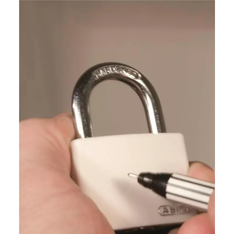 ABUS myLock T65AL/40 modrá hliníková visiaca zámka s tvrdeným oceľovým strmeňom 802829
