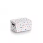 Zeller Dots organizačná krabica biela s bodkami 18,0 cm x 25,0 cm 14474