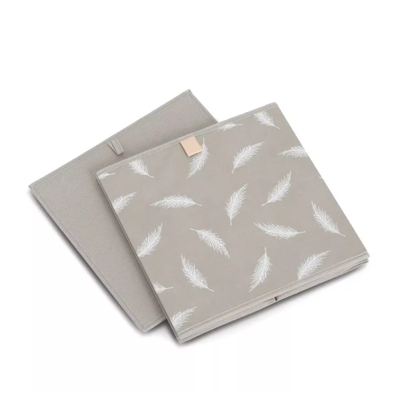 Zeller Feather organizačná krabica taupe 32 x 32 x 32 cm 14537