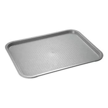 APS tácka na fast food 410 x 305 mm, sivý polypropylén, výška 20 mm, 1 kus (538)
