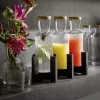 APS LINES Sklenená karafa 1,0 liter číra s korkovým viečkom, rebrovaná štruktúra 10726