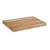 APS LETTER Krájacia doska na chlieb 480x340x30 mm akáciové drevo s vyberateľnou zásuvkou na omrvinky