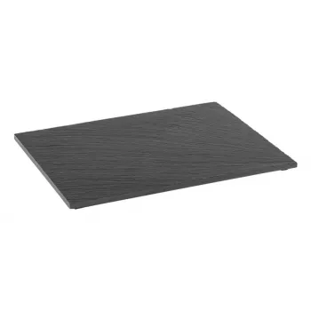 APS Prírodná bridlicová doska VALO, 325 x 265 mm, antracit, 6-9 mm hrúbka, nožičky šetrné k nábytku, 1 kus 1003