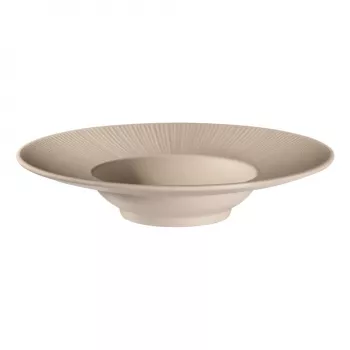 APS NERO tanier na cestoviny, 290 mm, pieskový melamín, stohovateľný, vhodný do umývačky, tepelne odolný (1 kus) 85406