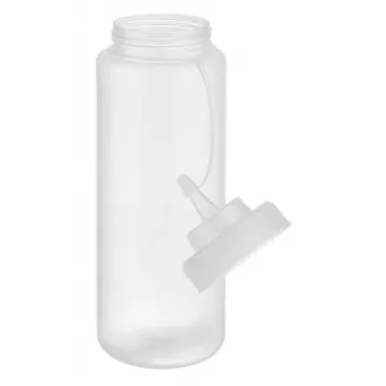 APS stláčacia fľaša 1025 ml transparentná polyetylén so skrutkovacím uzáverom a viečkom - 1 ks (93259)