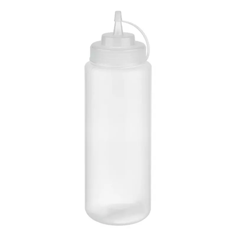 APS stláčacia fľaša 1025 ml transparentná polyetylén so skrutkovacím uzáverom a viečkom - 1 ks (93259)