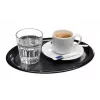 APS KAFFEEHAUS oválna melamínová servírovacia misa, čierna, zvinutý okraj, 260 x 200 x 15 mm 84251