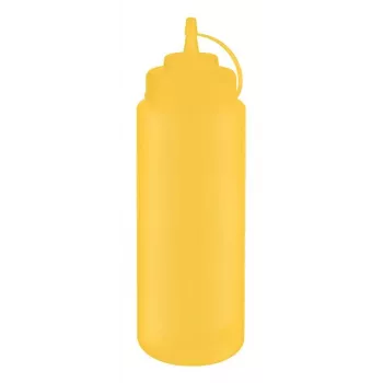 APS stláčacia fľaša 1025 ml žltá polyetylén so skrutkovacím uzáverom a viečkom 93260