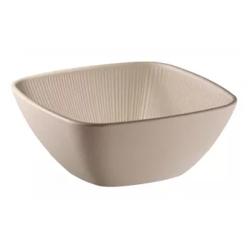 APS NERO štvorcová melamínová servírovacia doska 195 x 195 mm, piesková 85416
