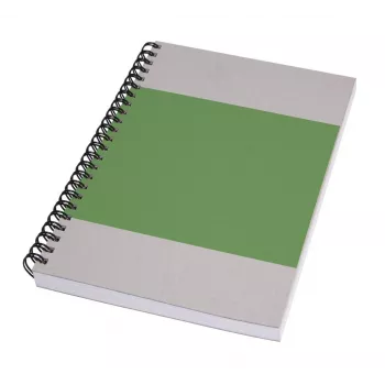 SIGEL Quicknote Impulse Green zápisník A5 čistý, zelený/sivý softcover, 160 strán SN800