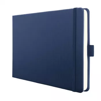 SIGEL Conceptum® zápisník A5 na šírku čistý, tmavomodrý hardcover, 132 strán (CO203)