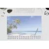 Sigel H6470 podložka na stôl papier Palm Beach 59,5 x 41 cm 2026-2028 30 listov