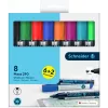 Schneider Maxx 290 fixka na bielu tabuľu a flipchart sada 8 ks rôzne farby, guľatý hrot 2,0-3,0 mm 129098