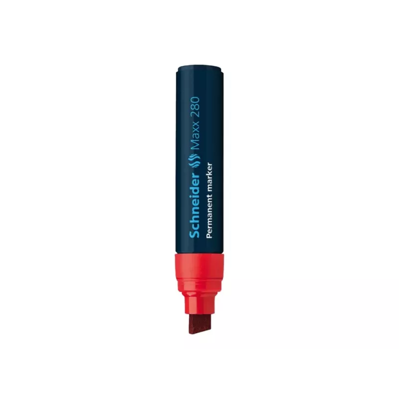 Schneider Maxx 280 permanentný marker červená klinový hrot 4-12 mm 128002
