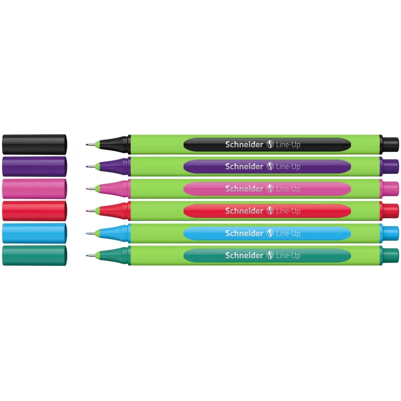 Schneider Line-Up fineliner 0,4 mm rôzne farby, balenie 6 ks (5+1 zadarmo) 191086