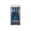 Schneider Edding One Business Stick guľôčkové pero, čierne/modré/zelené/červené, balenie 4 ks 183094
