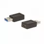 E+P CC371 USB-C kompaktný adaptér USB-A konektor samec na USB-C konektor samica