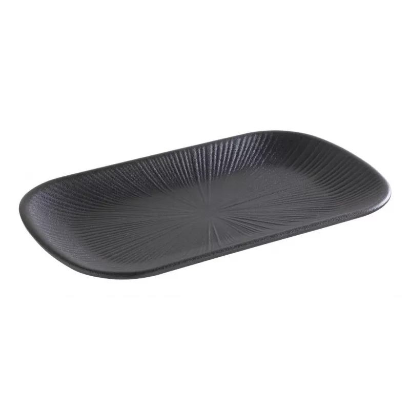 APS NERO GN 1/4 servírovacia doska, melamín, čierna, 265 x 162 x 25 mm 85281