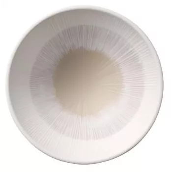 APS BLUSH okrúhla servírovacia misa, 190 mm, béžový melamín, stohovateľná, vhodná do umývačky, tepelne odolná (1 kus) 85509