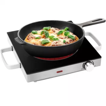 ProfiCook PC-EKP 1210 infračervená jednoplatňová varná doska, nehrdzavejúca oceľ 501210