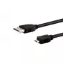 E+P Micro-USB 2.0 kábel B 1 m CC549 - čierny, 480 Mbps prenos dát, 2A nabíjanie 933290