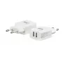 E+P AC102 USB nástenná nabíjačka 2-port 2,4A 12W biela