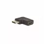 E+P CC377 USB-C uhlový adaptér 270° U-forma USB-C konektor samec na USB-C konektor samica 10Gbps 100W PD 4K60Hz čierny