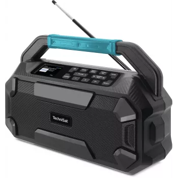 TechniSat VIOLA 231 OD DAB+ & UKW stavebné rádio s Bluetooth, odolné proti striekajúcej vode IPX4, čierne