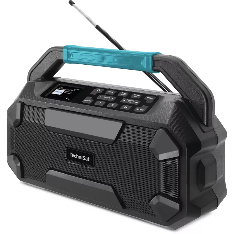 TechniSat VIOLA 231 OD DAB+ & UKW stavebné rádio s Bluetooth, odolné proti striekajúcej vode IPX4, čierne