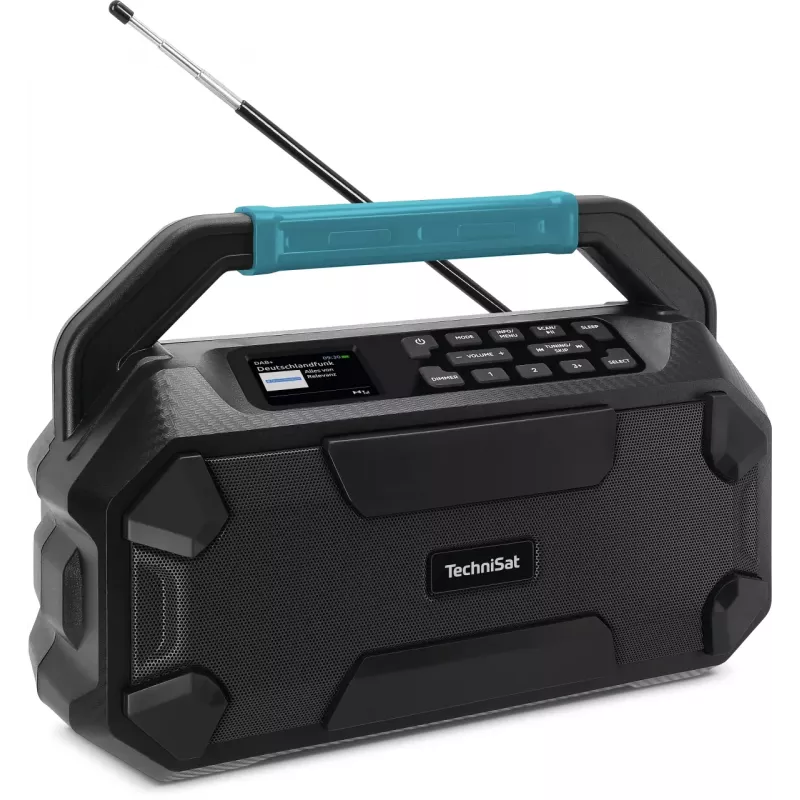 TechniSat VIOLA 231 OD DAB+ & UKW stavebné rádio s Bluetooth, odolné proti striekajúcej vode IPX4, čierne