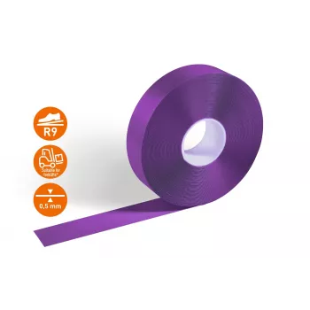 DURABLE DURALINE 50/05 samolepiaca páska na označenie podlahy, PVC, fialová, 50 mm x 5 m 102112