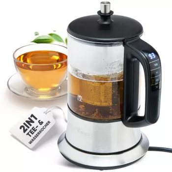 ProfiCook 501165 prípravník čaju 0,5 L 1100 W čierny – nehrdzavejúca oceľ