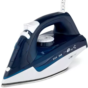 Clatronic DB 3704 parná žehlička nerezová žehliaca plocha modrá/biela 2200 W 263856