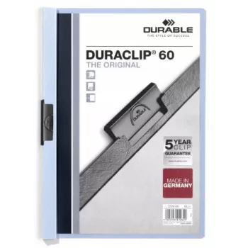 DURABLE Duraclip 6 mm zakladač A4 modrý (balenie 25 ks)