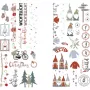 Rayher dekoračný predmet transferová fólia Nordic Winter viacfarebná 2 listy (31663000)
