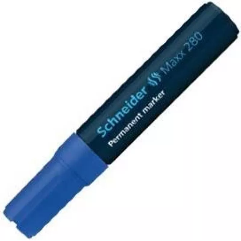 Schneider Maxx 280 Permanentný popisovač, klinový hrot 4-12 mm, modrý 128003